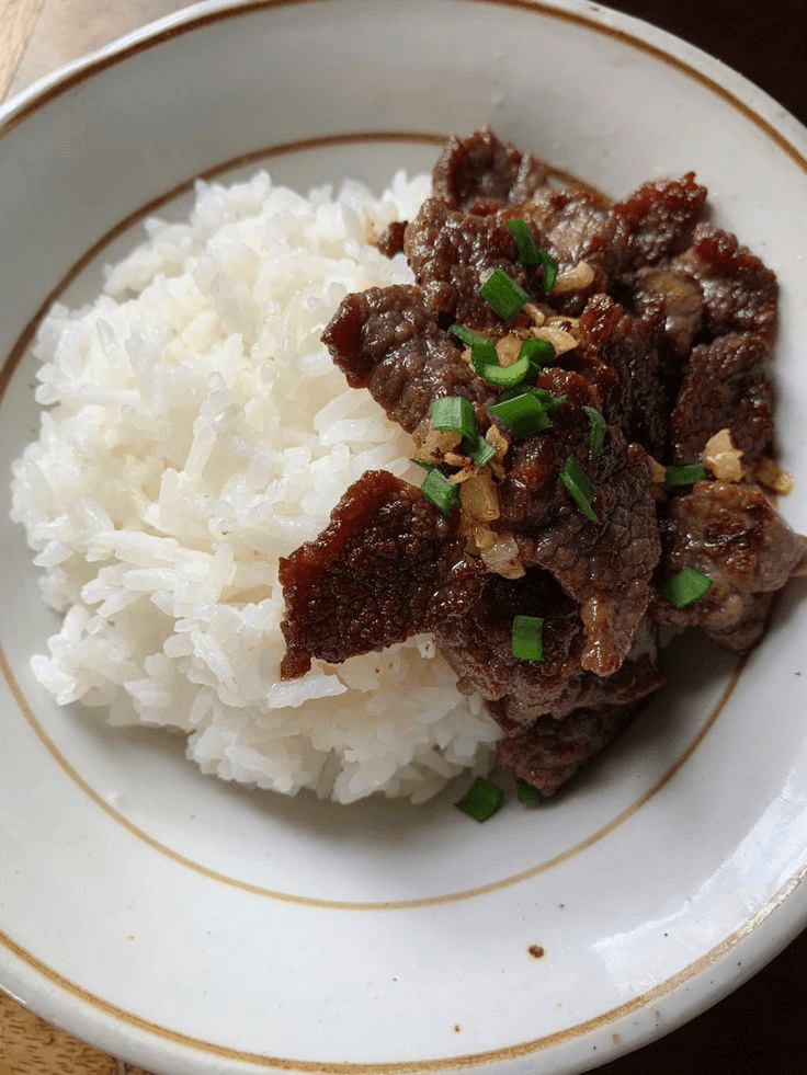 Fried Beef on Rice