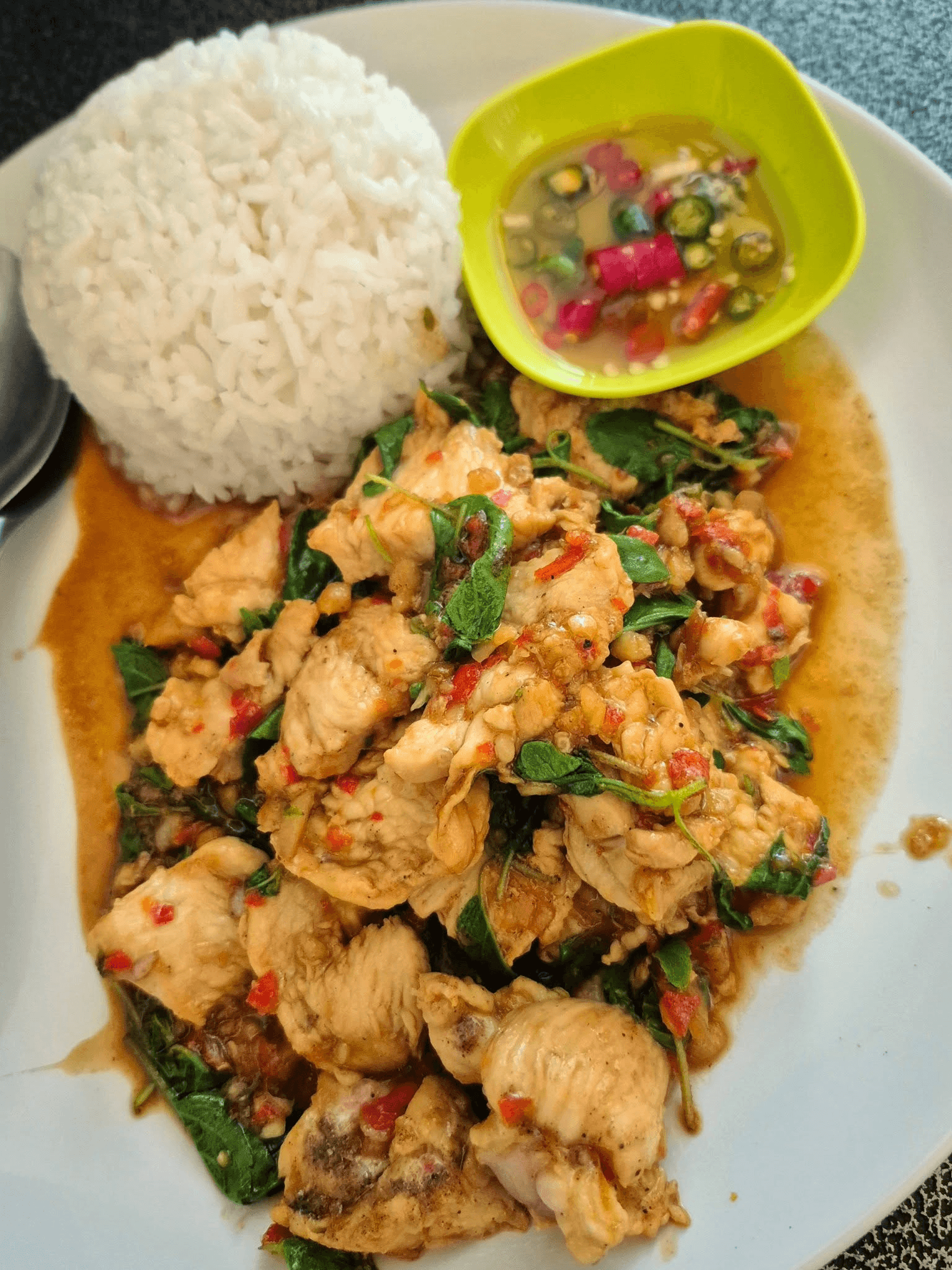 Stir-fried Chicken with Holy Basil