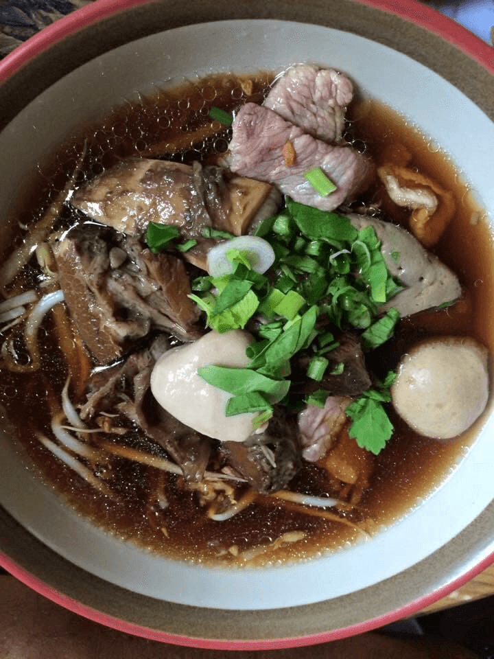 Mixed Pork Noodles with Red Soup Normal Size