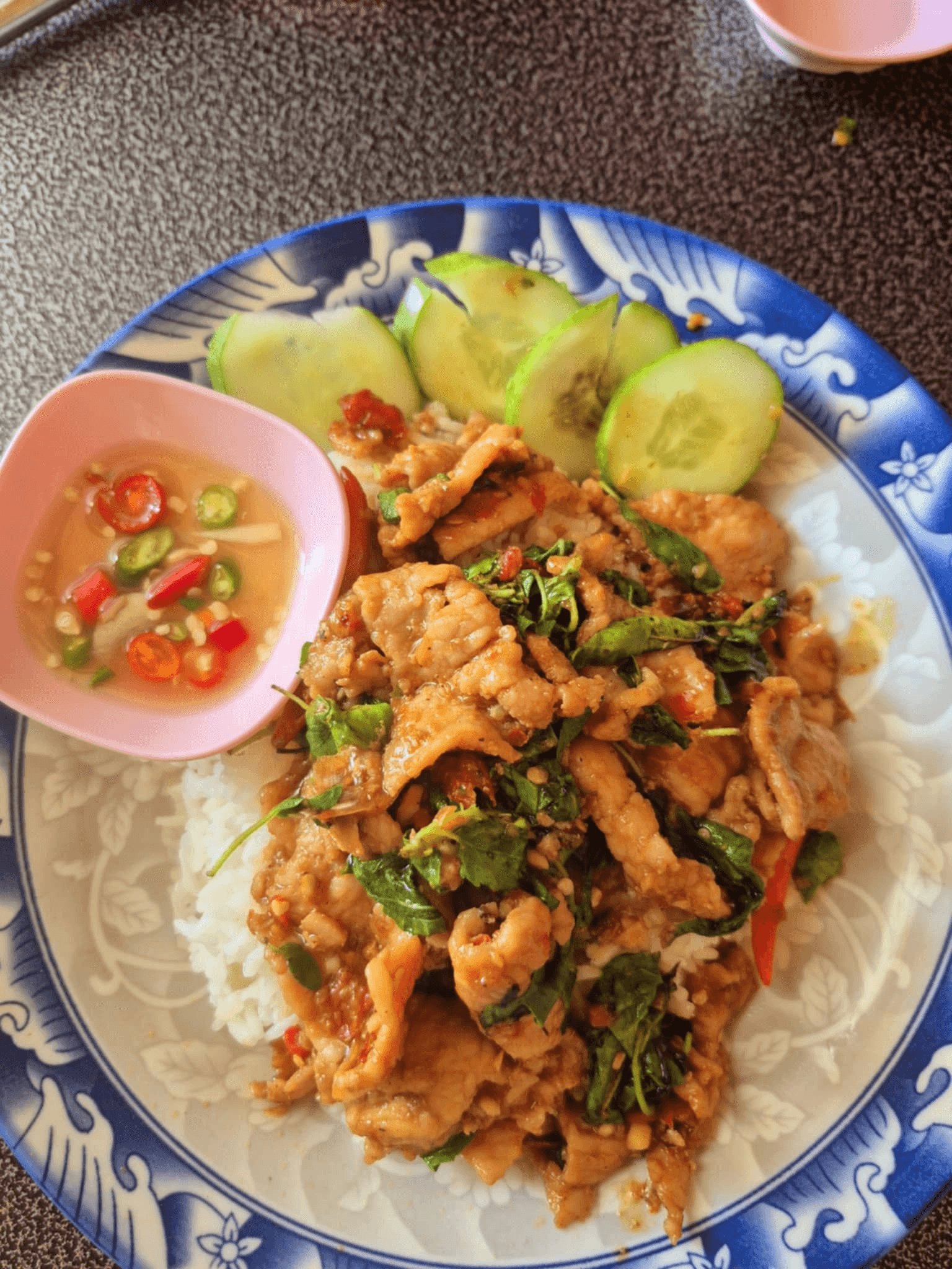 Stir-fried Pork with Holy Basil Big Size