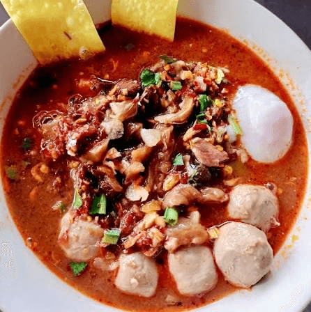 Mixed Beef Noodles with Tom Yum Soup Normal Size